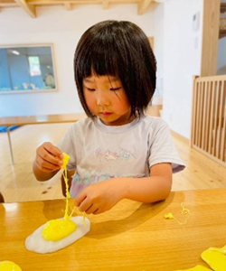 スライムをしている様子